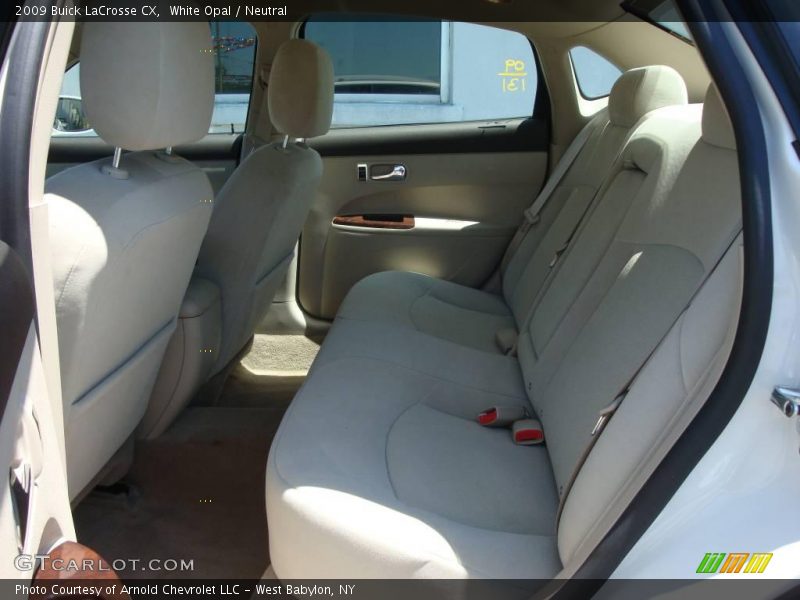 White Opal / Neutral 2009 Buick LaCrosse CX