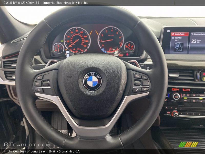 Imperial Blue Metallic / Mocha 2018 BMW X5 sDrive35i