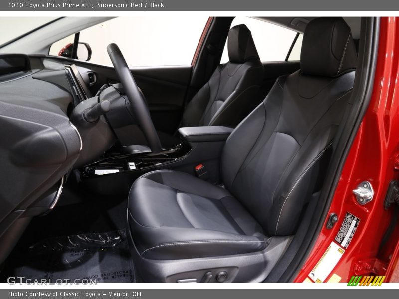 Front Seat of 2020 Prius Prime XLE