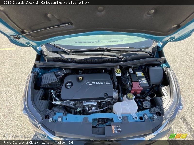 Caribbean Blue Metallic / Jet Black 2019 Chevrolet Spark LS
