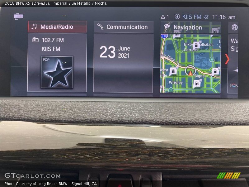 Imperial Blue Metallic / Mocha 2018 BMW X5 sDrive35i