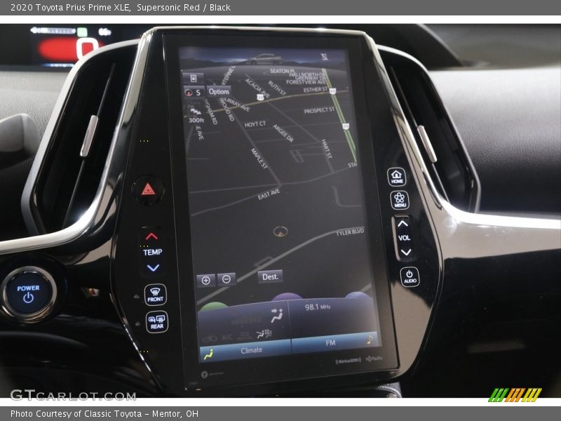Navigation of 2020 Prius Prime XLE
