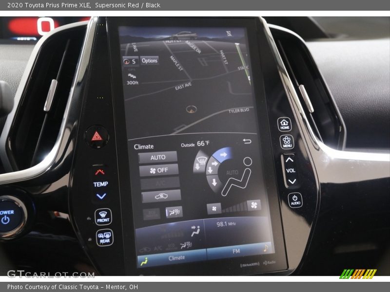 Controls of 2020 Prius Prime XLE