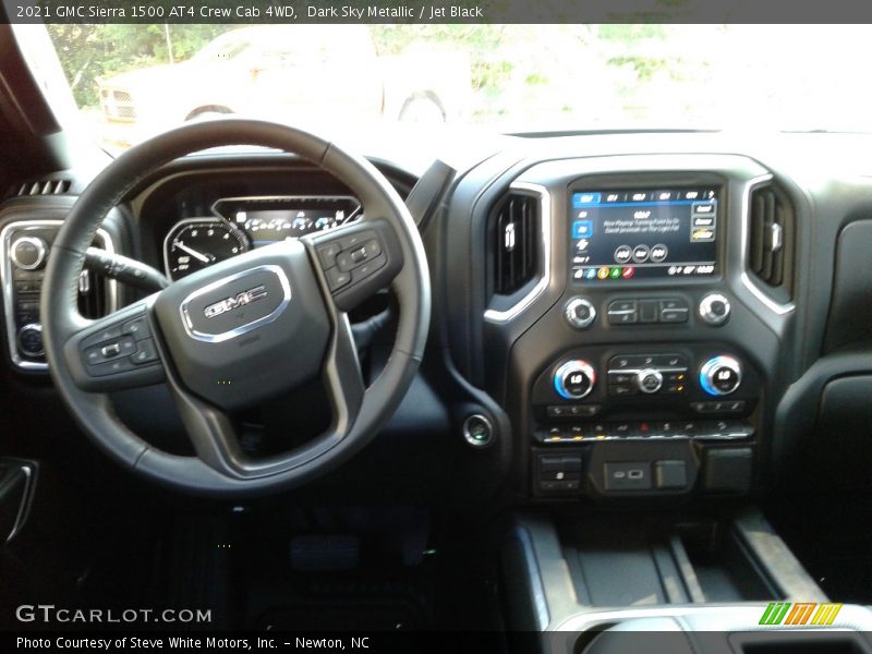 Dark Sky Metallic / Jet Black 2021 GMC Sierra 1500 AT4 Crew Cab 4WD