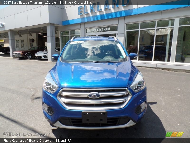 Lightning Blue / Charcoal Black 2017 Ford Escape Titanium 4WD