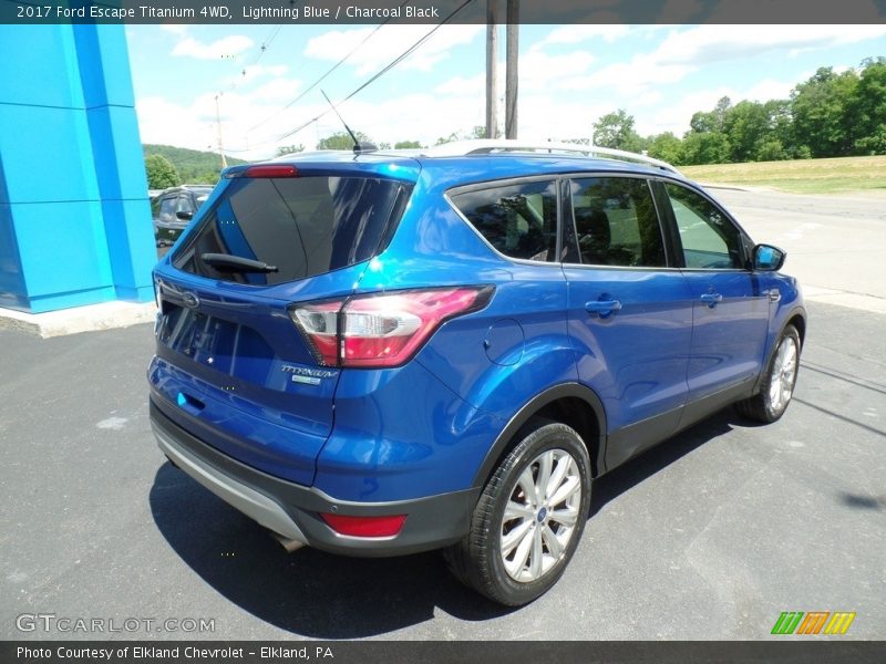 Lightning Blue / Charcoal Black 2017 Ford Escape Titanium 4WD