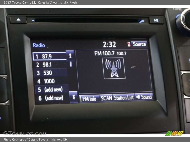 Celestial Silver Metallic / Ash 2015 Toyota Camry LE