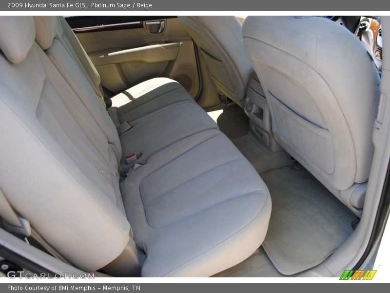 Platinum Sage / Beige 2009 Hyundai Santa Fe GLS