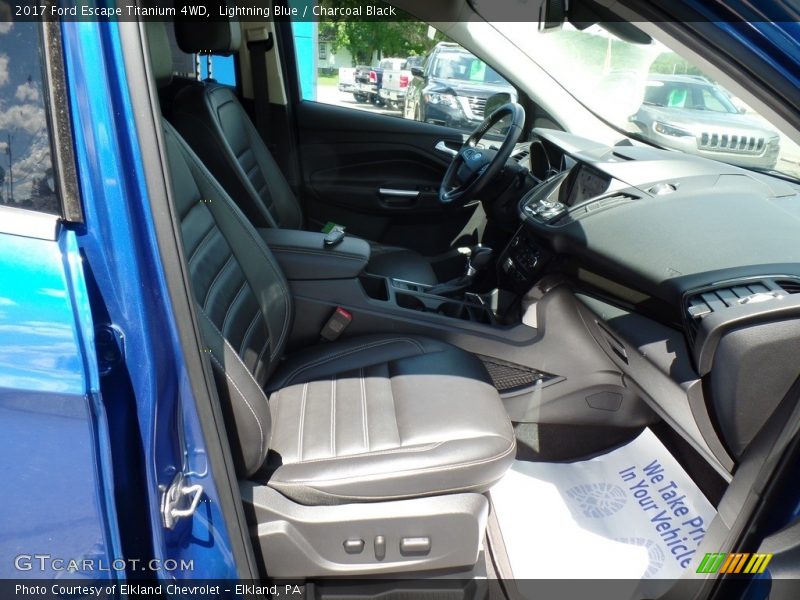 Lightning Blue / Charcoal Black 2017 Ford Escape Titanium 4WD