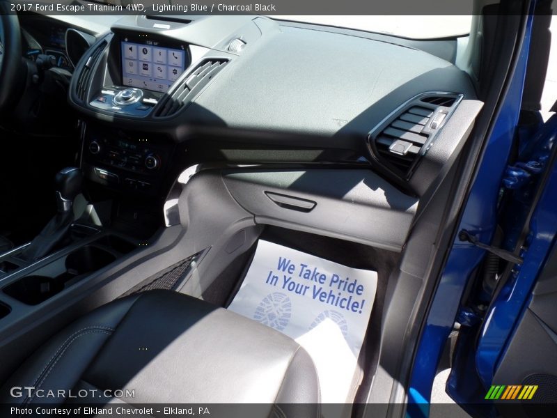 Lightning Blue / Charcoal Black 2017 Ford Escape Titanium 4WD