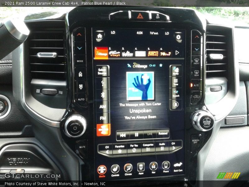 Controls of 2021 2500 Laramie Crew Cab 4x4