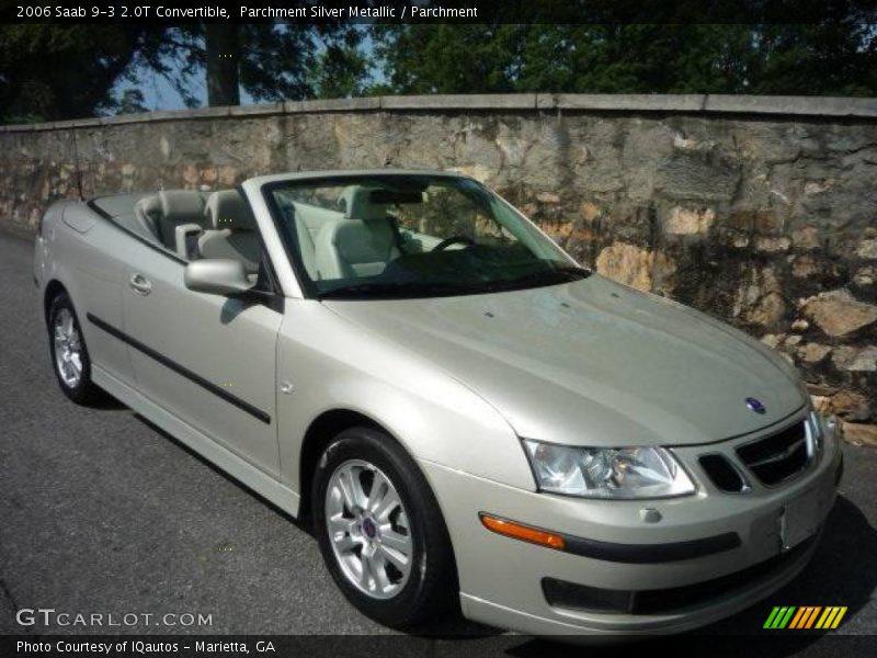 Parchment Silver Metallic / Parchment 2006 Saab 9-3 2.0T Convertible