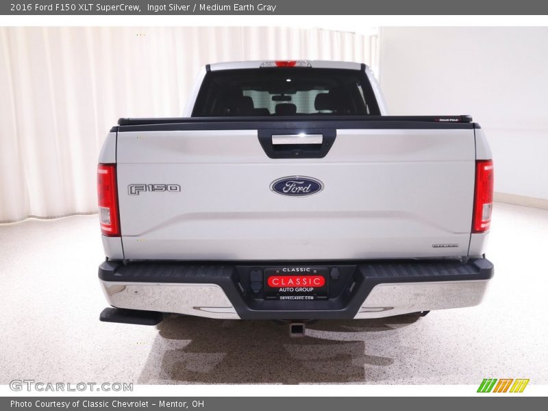 Ingot Silver / Medium Earth Gray 2016 Ford F150 XLT SuperCrew