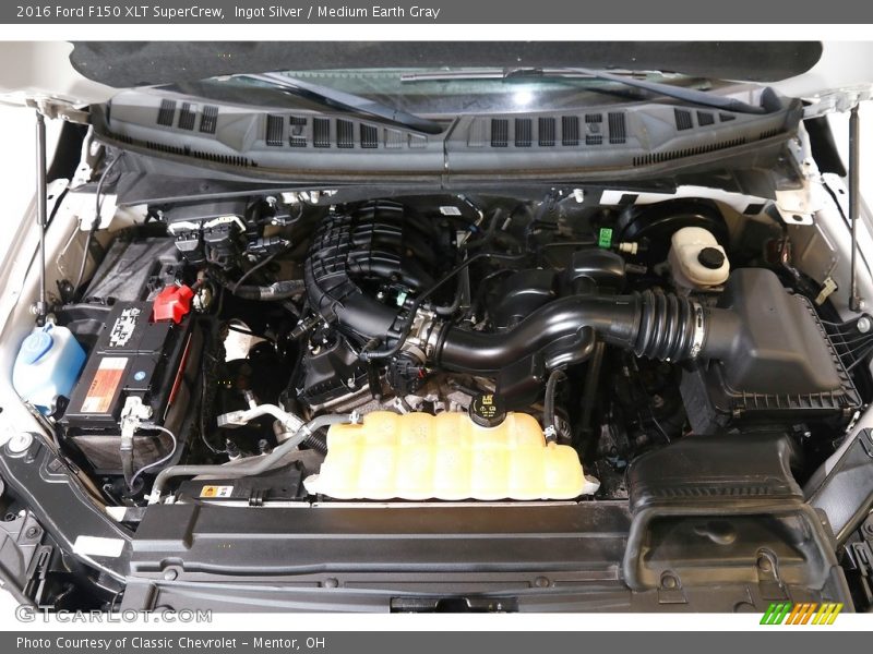 Ingot Silver / Medium Earth Gray 2016 Ford F150 XLT SuperCrew