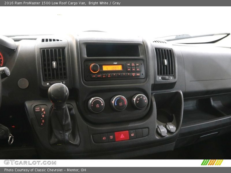 Controls of 2016 ProMaster 1500 Low Roof Cargo Van