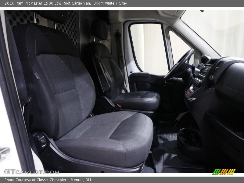 Bright White / Gray 2016 Ram ProMaster 1500 Low Roof Cargo Van