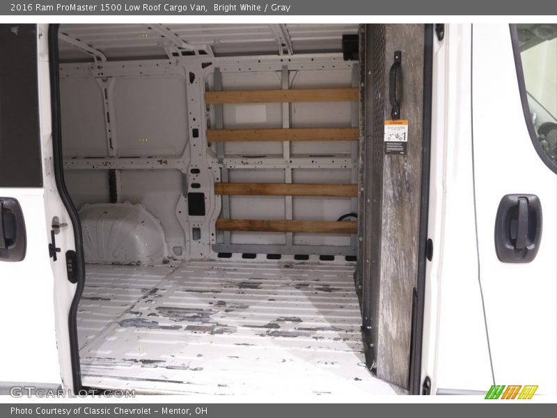 Bright White / Gray 2016 Ram ProMaster 1500 Low Roof Cargo Van