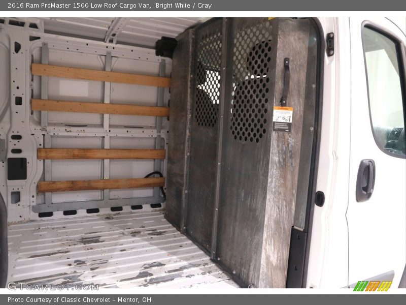 Bright White / Gray 2016 Ram ProMaster 1500 Low Roof Cargo Van