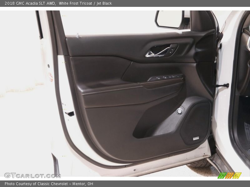 White Frost Tricoat / Jet Black 2018 GMC Acadia SLT AWD