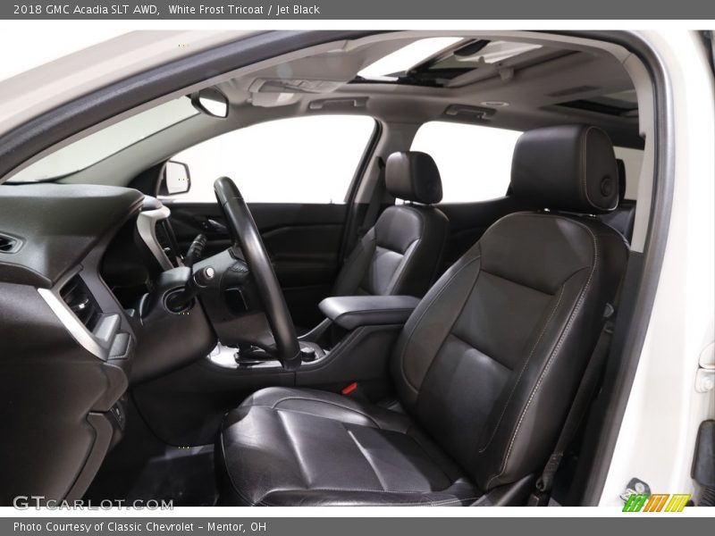 White Frost Tricoat / Jet Black 2018 GMC Acadia SLT AWD