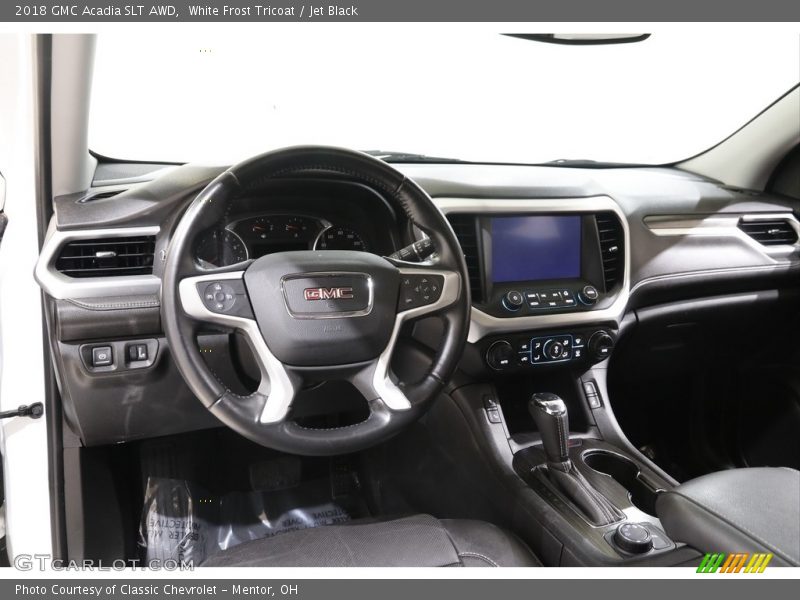 White Frost Tricoat / Jet Black 2018 GMC Acadia SLT AWD