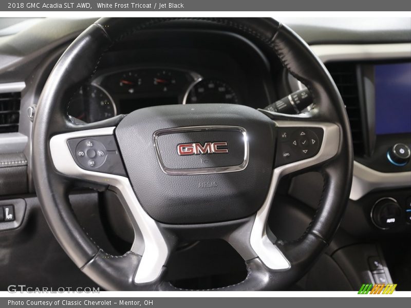White Frost Tricoat / Jet Black 2018 GMC Acadia SLT AWD