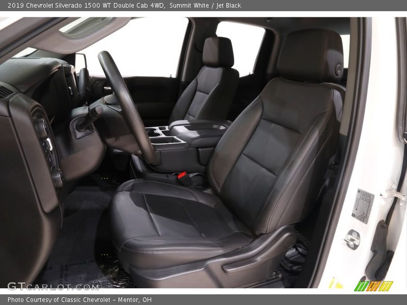Summit White / Jet Black 2019 Chevrolet Silverado 1500 WT Double Cab 4WD