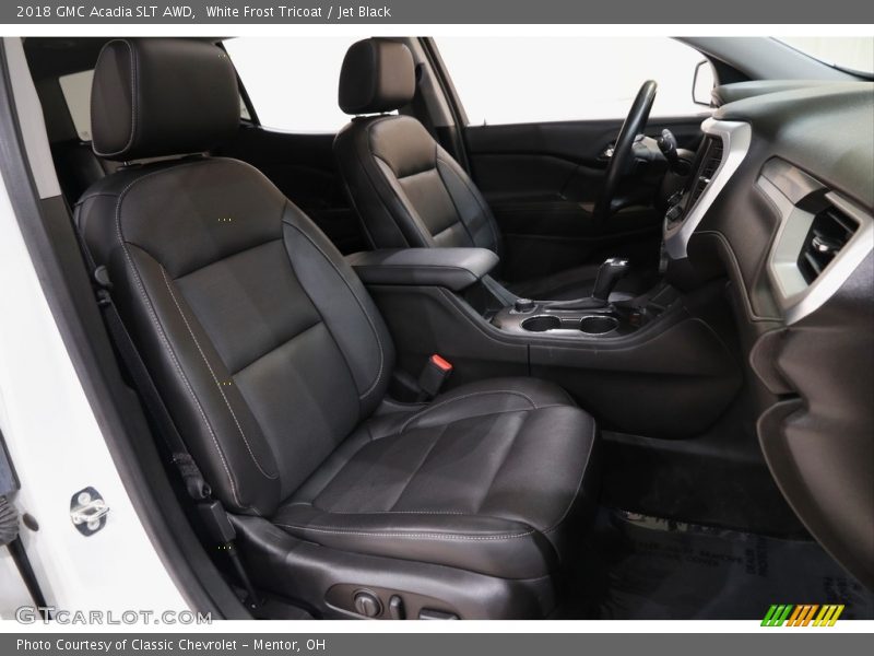 White Frost Tricoat / Jet Black 2018 GMC Acadia SLT AWD