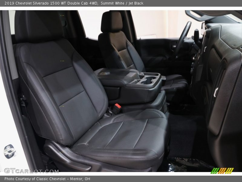 Summit White / Jet Black 2019 Chevrolet Silverado 1500 WT Double Cab 4WD