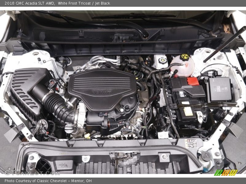 White Frost Tricoat / Jet Black 2018 GMC Acadia SLT AWD