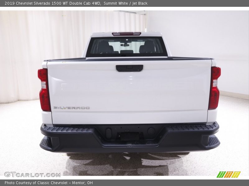 Summit White / Jet Black 2019 Chevrolet Silverado 1500 WT Double Cab 4WD