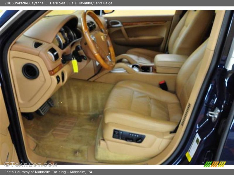 Dark Sea Blue / Havanna/Sand Beige 2006 Porsche Cayenne S