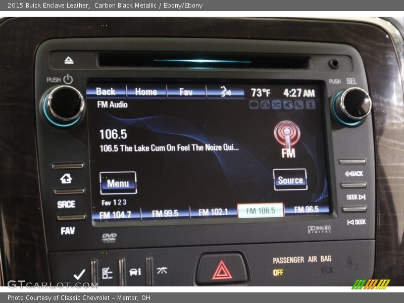 Carbon Black Metallic / Ebony/Ebony 2015 Buick Enclave Leather