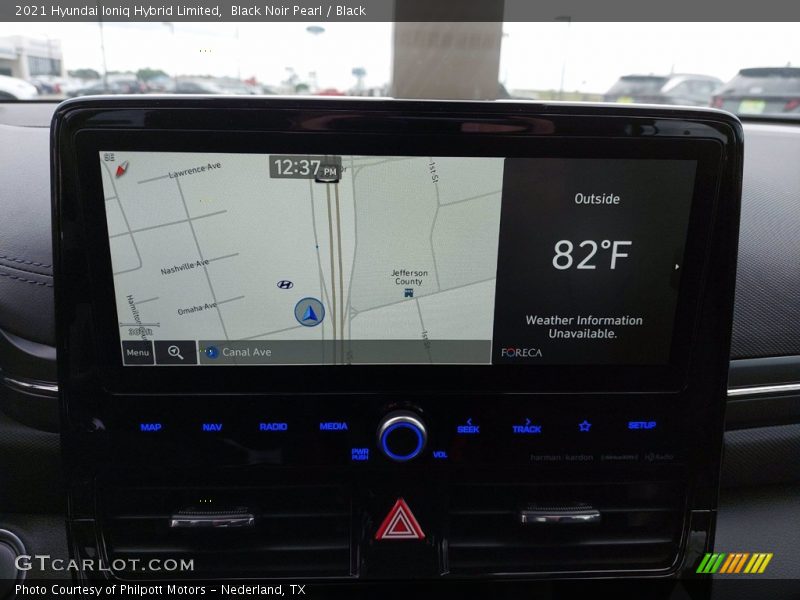 Navigation of 2021 Ioniq Hybrid Limited