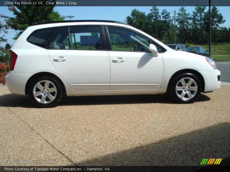 Clear White / Gray 2008 Kia Rondo LX V6