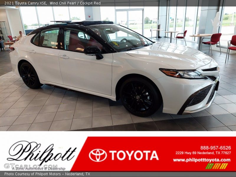 Wind Chill Pearl / Cockpit Red 2021 Toyota Camry XSE