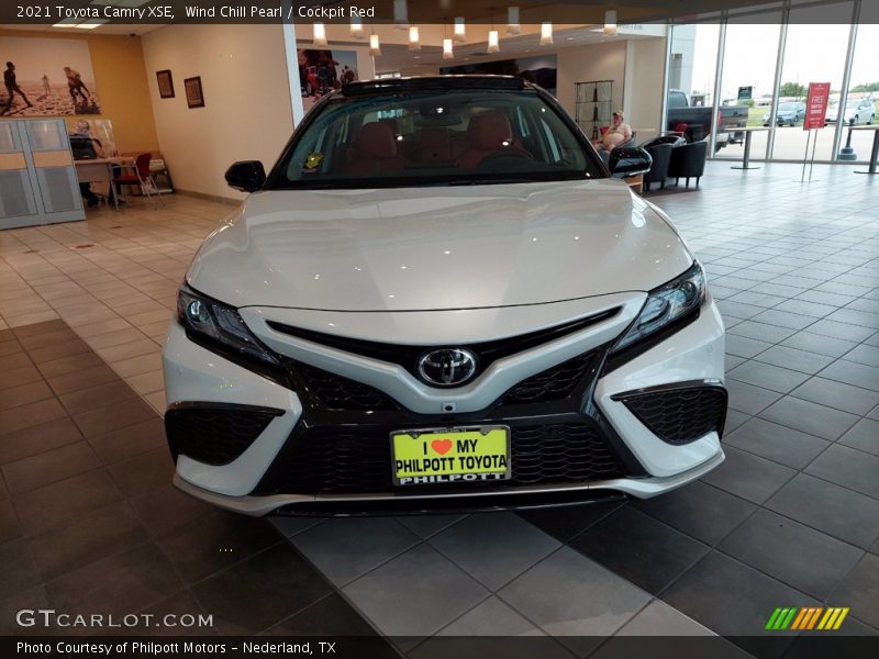 Wind Chill Pearl / Cockpit Red 2021 Toyota Camry XSE