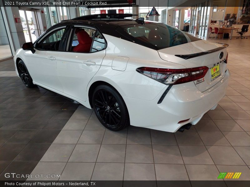 Wind Chill Pearl / Cockpit Red 2021 Toyota Camry XSE