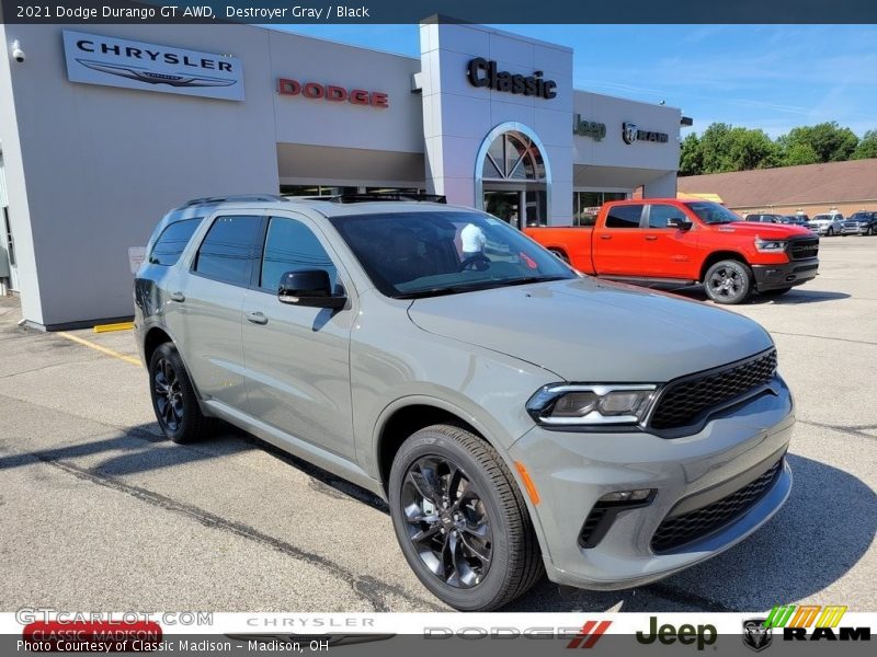 Destroyer Gray / Black 2021 Dodge Durango GT AWD