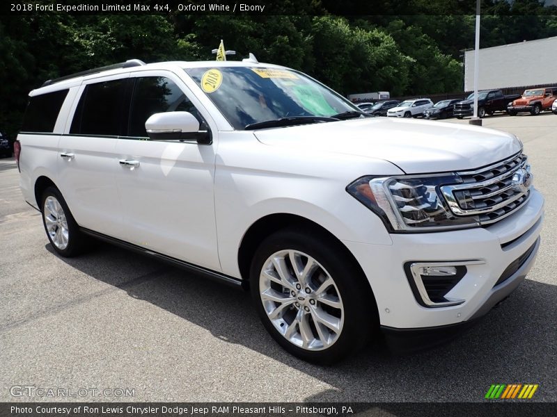 Oxford White / Ebony 2018 Ford Expedition Limited Max 4x4