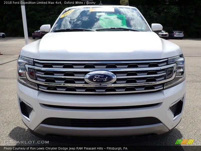 Oxford White / Ebony 2018 Ford Expedition Limited Max 4x4