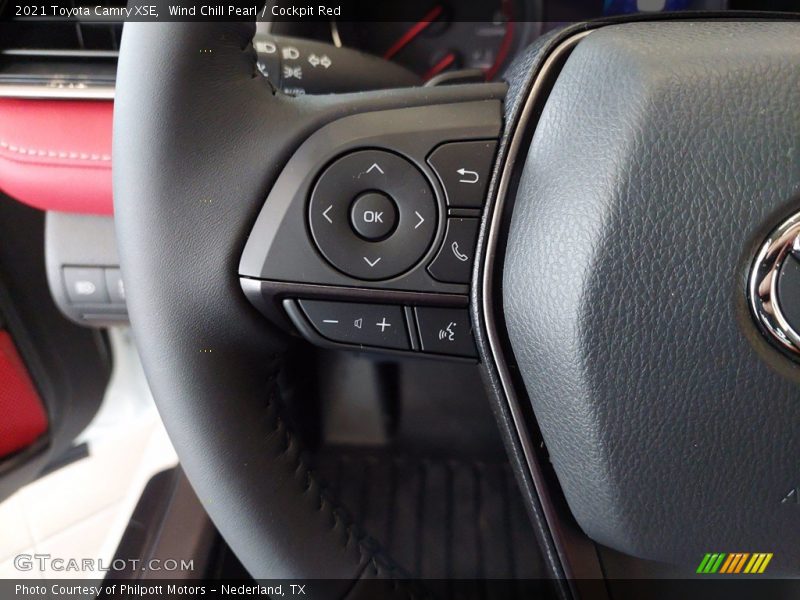 Wind Chill Pearl / Cockpit Red 2021 Toyota Camry XSE