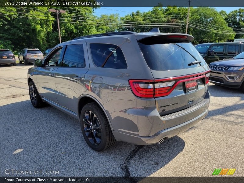 Destroyer Gray / Black 2021 Dodge Durango GT AWD