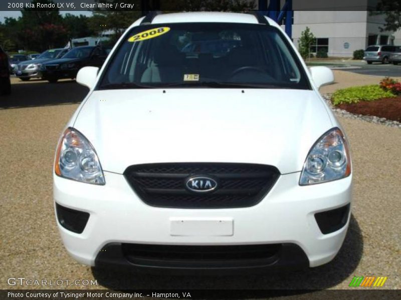 Clear White / Gray 2008 Kia Rondo LX V6