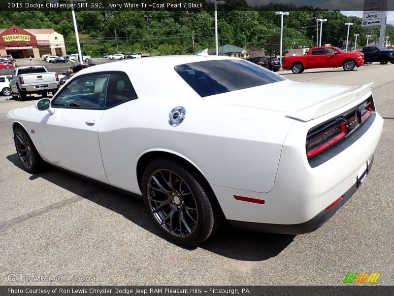 Ivory White Tri-Coat Pearl / Black 2015 Dodge Challenger SRT 392