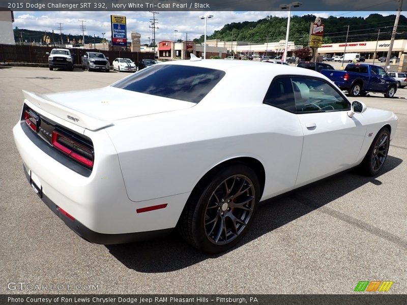 Ivory White Tri-Coat Pearl / Black 2015 Dodge Challenger SRT 392