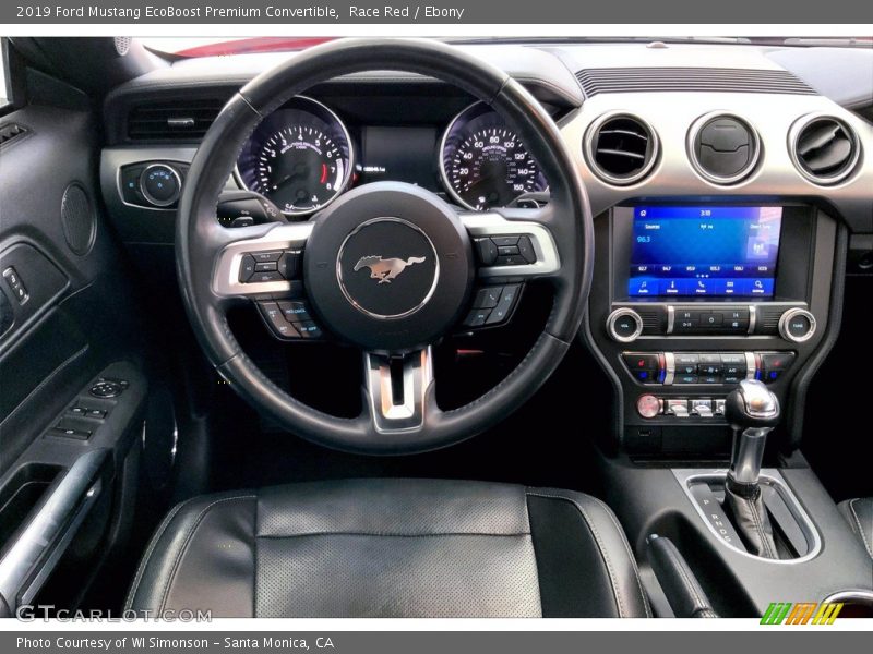 Dashboard of 2019 Mustang EcoBoost Premium Convertible