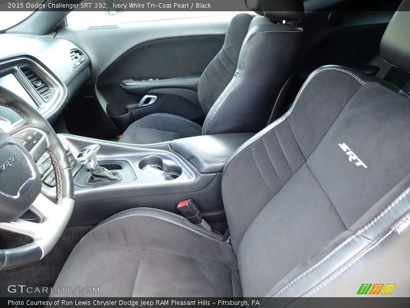 Ivory White Tri-Coat Pearl / Black 2015 Dodge Challenger SRT 392
