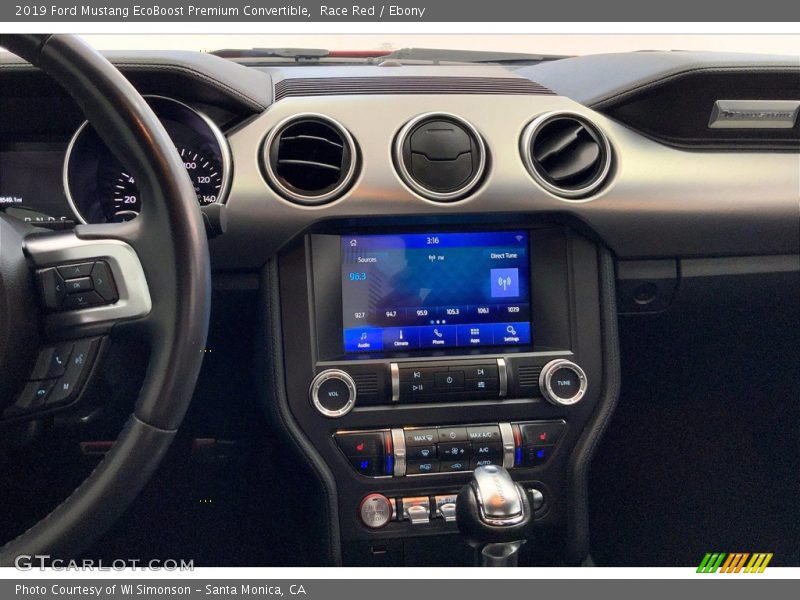 Controls of 2019 Mustang EcoBoost Premium Convertible