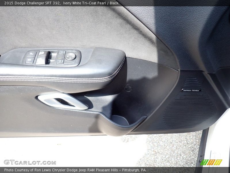 Ivory White Tri-Coat Pearl / Black 2015 Dodge Challenger SRT 392